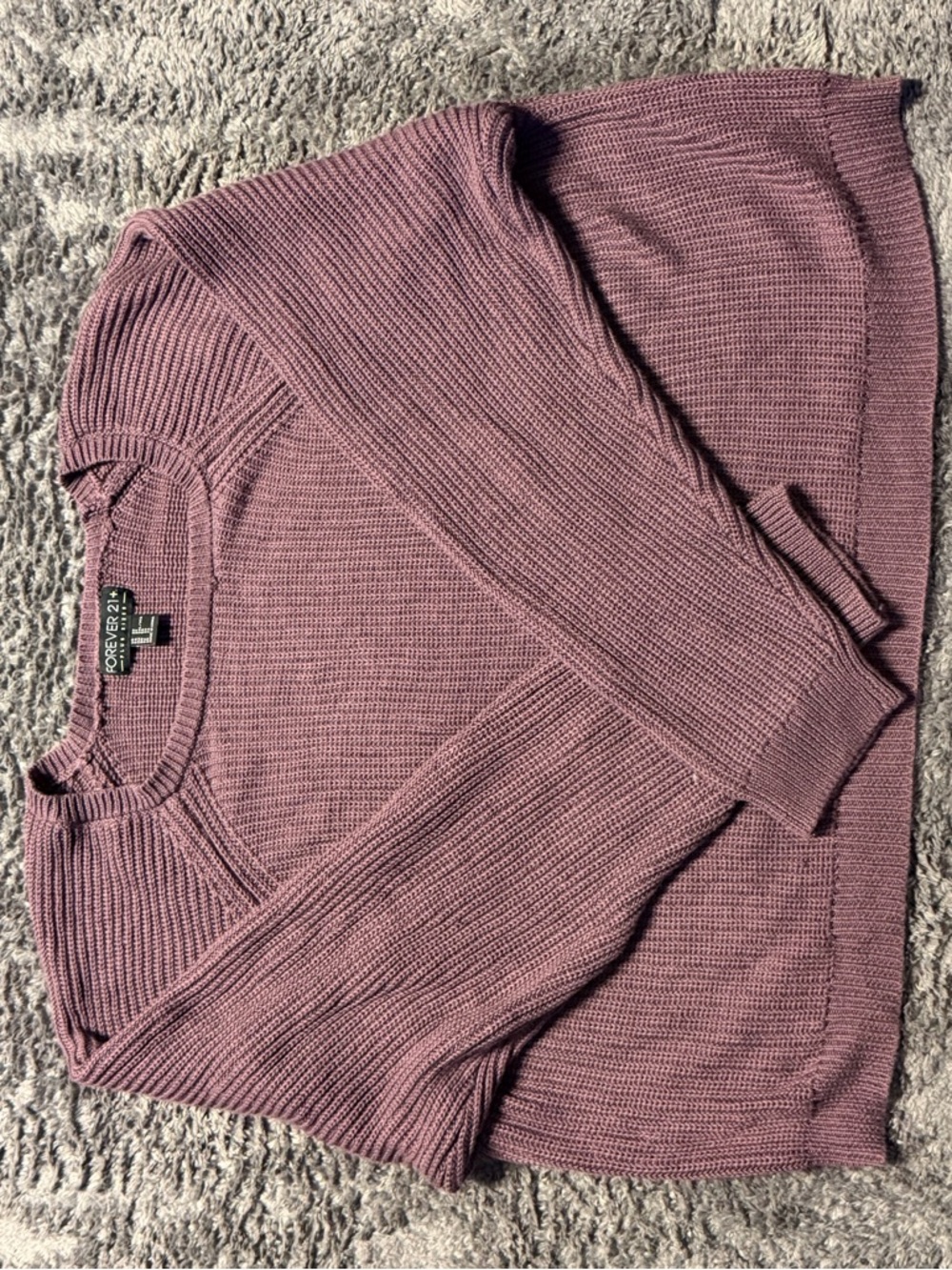 Forever 21 Women’s Dusty Mauve Crewneck Sweater